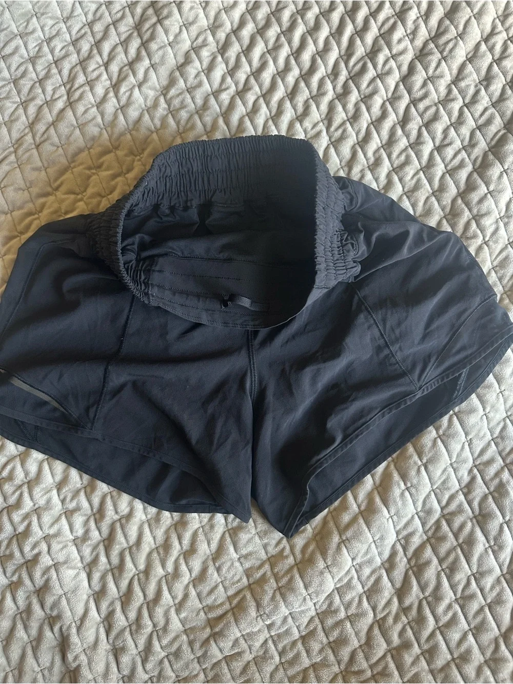 lululemon athletica Black High-Waist Athletic Shorts